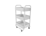 Carello fém eszközkocsi 3 polcos fehér