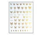 Körömmatrica Gold Butterfly CJ136A