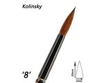 Kolinsky ecset silver line "8" műkörömépítéshez