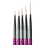 Körömdíszítő ecset készlet 5db-os