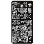 Aphro Nails körömnyomda lemez Flowery Field BC19