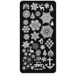 Aphro Nails körömnyomda lemez Snowflake YZW-L01