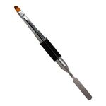 Kétvégű akril zselé ecset fekete