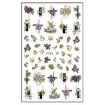 Körömmatrica Brown Leaves F784