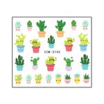 Körömmatrica Cactus girl YZW3145