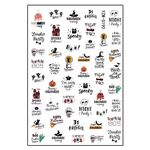 Körömmatrica Scary Halloween YZWS190