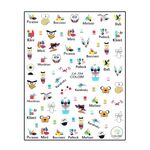 Körömmatrica Face of Cartoon CA734