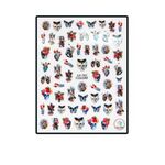 Körömmatrica Skull CA725