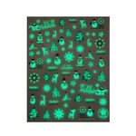 Körömmatrica Glow Christmas tree CY021