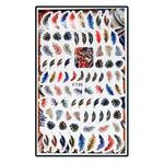 Körömmatrica Colorful leaves F735