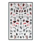 Körömmatrica Artistic leaves F746