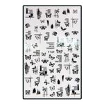 Körömmatrica Butterfly F749