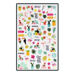 Körömmatrica Pink flamingo F761