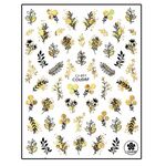 Körömmatrica Golden Garden CJ011