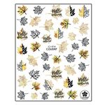 Körömmatrica Hello Autumn Gold CJ014