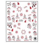 Körömmatrica Santa Red CJ019P