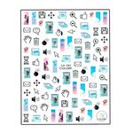 Körömmatrica Social Life CA743