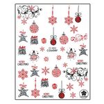 Körömmatrica Xmas Ball Red CJ022P