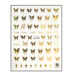 Körömmatrica Gold Black Butterfly CJ136AF