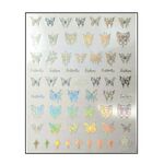 Körömmatrica Holo Butterfly CJ136H