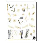 Körömmatrica Ice Flower CJ024