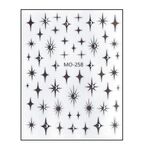 Körömmatrica Black Spark MO258