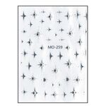 Körömmatrica Silver Spark MO259