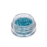 Türkiz kék mini konfetti műkörömdísz