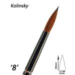 Kolinsky ecset silver line "8" műkörömépítéshez