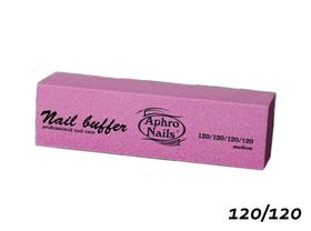 Aphro Nails buffer tömbreszelő pink 120/120