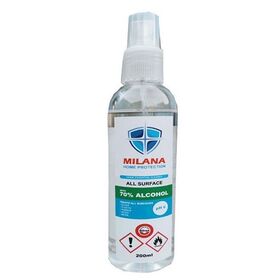 Milana alkoholos felület tisztító pumpás 200ml (70%)