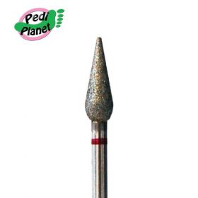 Pedi Planet gyémánt fréz csepp piros (finom)