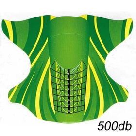 Zöld széles műköröm sablon 500db