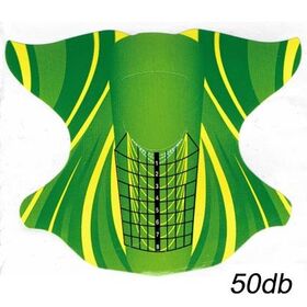 Zöld széles műköröm sablon 50db