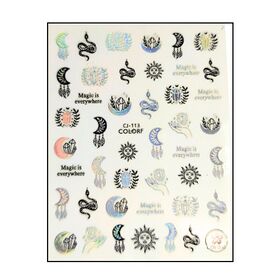 Körömmatrica Silver Magic CJ113EF