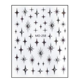 Körömmatrica Black Spark MO258