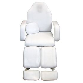 Pedikűr székre gumis huzat fehér színű