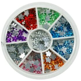 Virág alakú strasszkő tárcsában (270db)