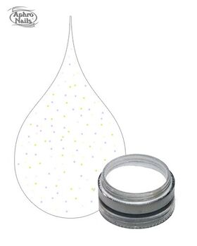 Aphro Nails színes porcelánpor Sparkling White 3,5g