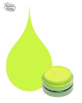 Aphro Nails színes porcelánpor Neon Yellow 3,5g