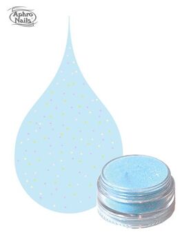 Aphro Nails színes porcelánpor Misty Blue 3,5g
