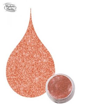 Aphro Nails színes porcelánpor Bronze Glitter 3,5g