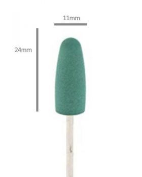 Aphro Nails gumi köröm polirozó fej sötét zöld