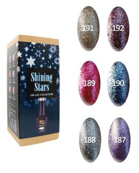 Aphro Nails SHINING STARS gél lakk készlet 3