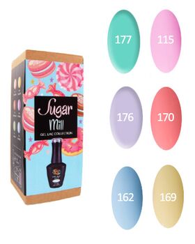 Aphro Nails SUGAR MILL gél lakk készlet színek