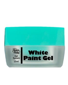 Aphro Nails White Paint Gel fehér műköröm zselé 15ml