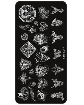 Aphro Nails körömnyomda lemez Astronomy YZW-L17