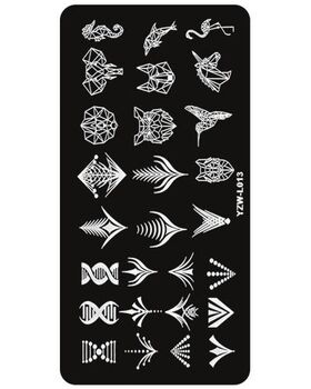 Aphro Nails körömnyomda lemez Mystique YZW-L13