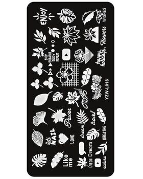 Aphro Nails körömnyomda lemez One Leaf YZW-L16