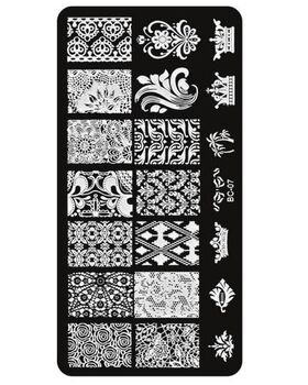 Aphro Nails körömnyomda lemez Ornamental BC07